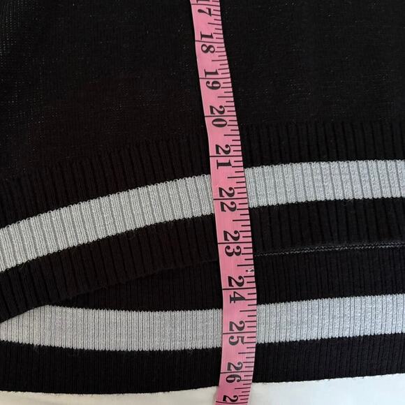 Juicy Couture Spell Out Hooded Sweater Women’s Sz L Black Gray Trim Street Wear - Picture 8 of 8